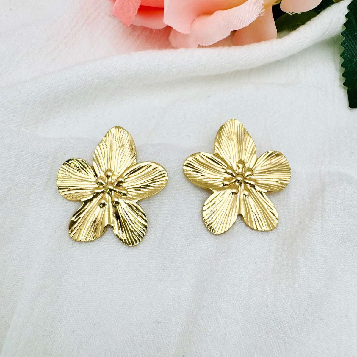 Boucles d'oreilles Fleur