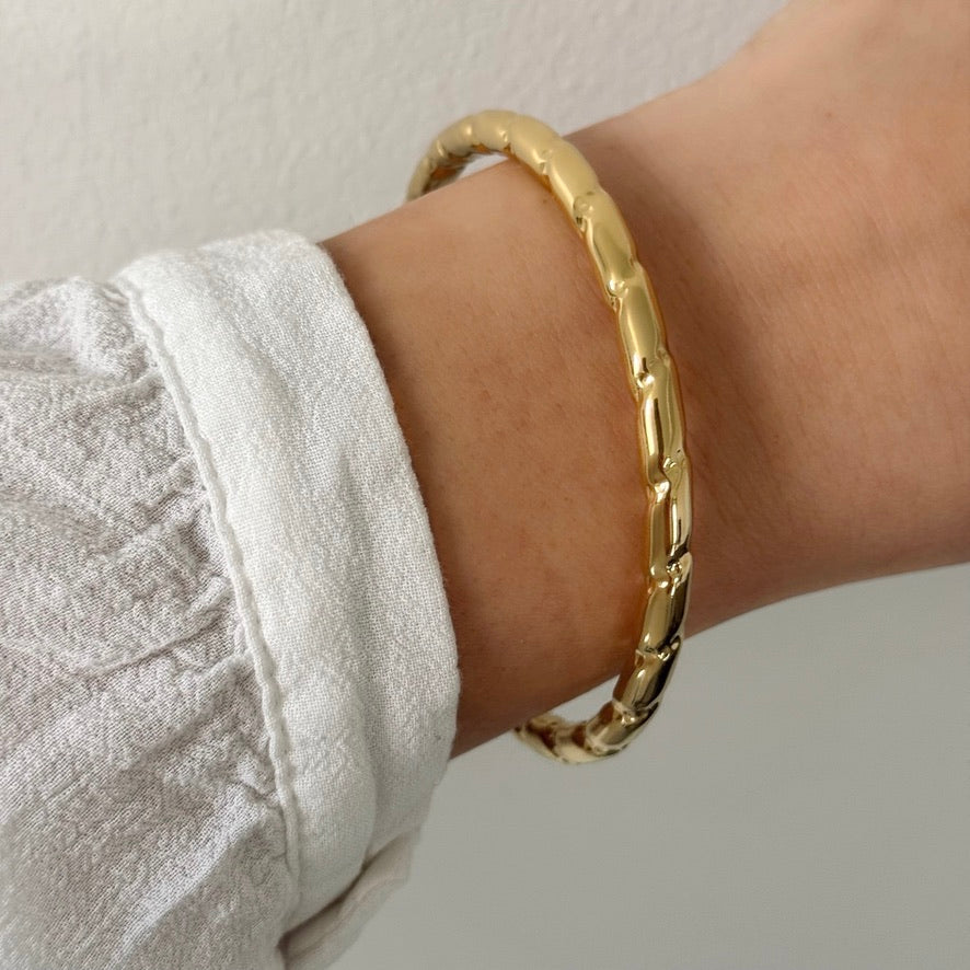 Bracelet jonc Arienne doré