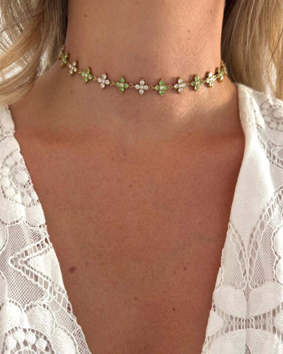 Collier Princesse Emeraude Choker