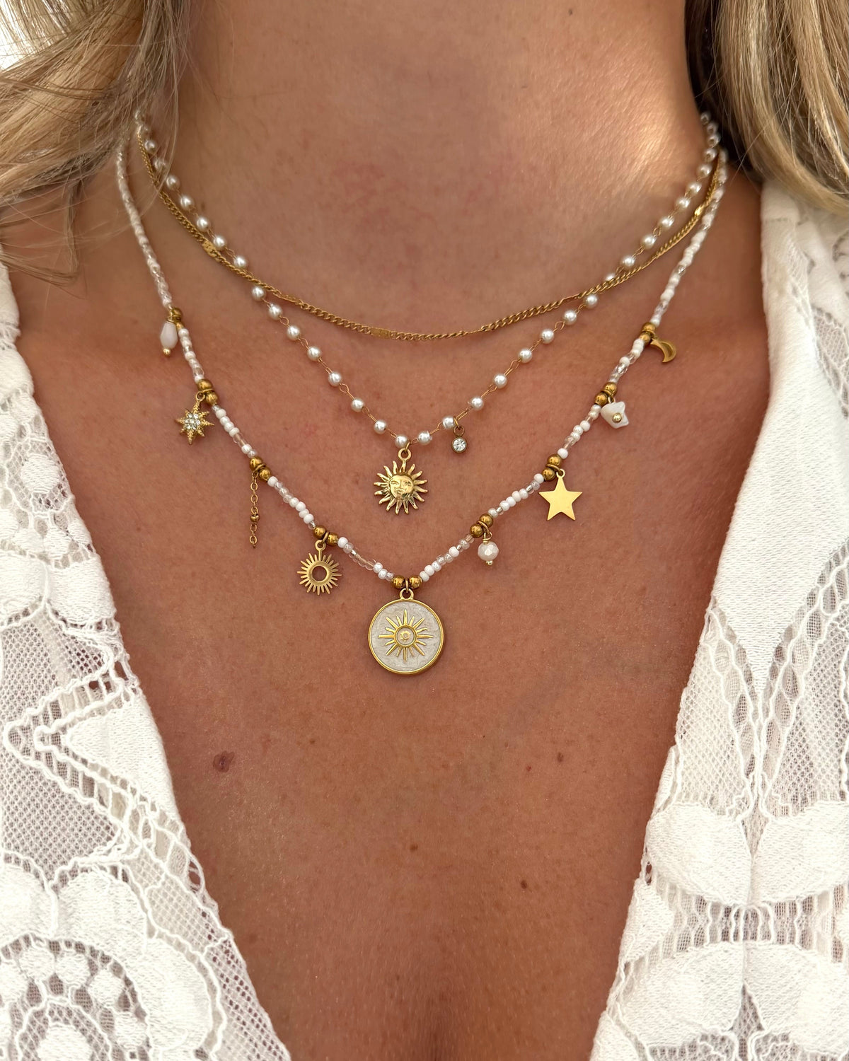 Collier Astra Blanc