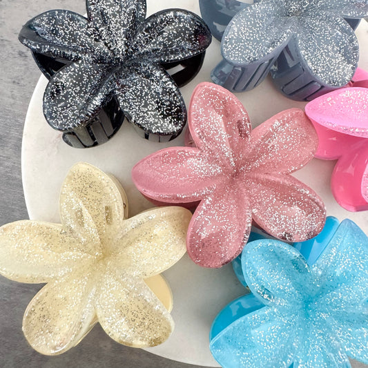 Pince à cheveux Fleur Paillettes