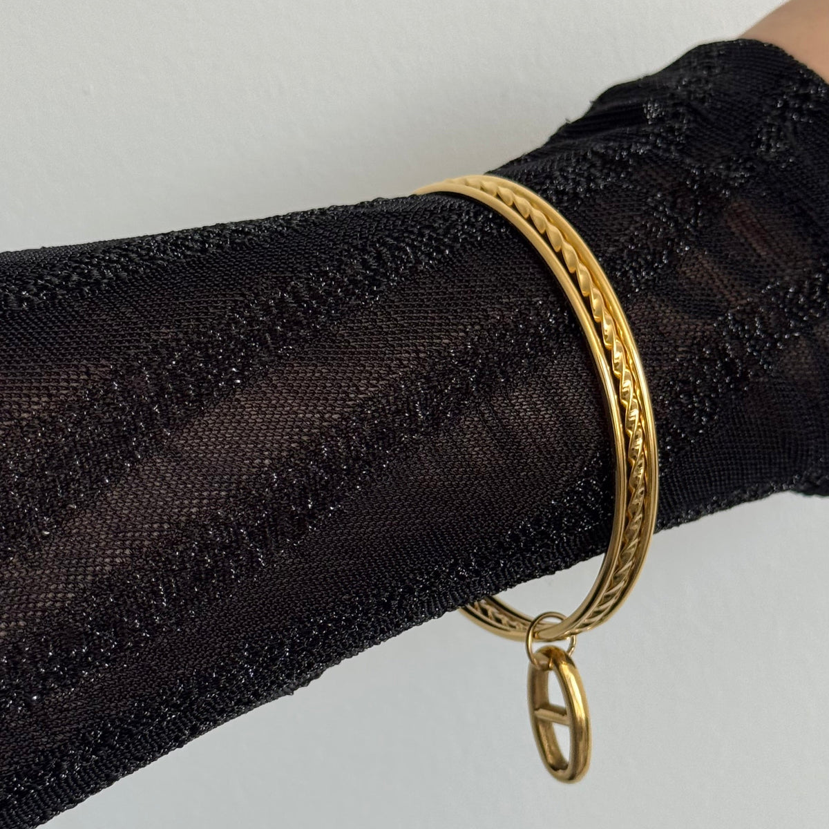 Bracelet Jonc Breloque Sabine Marine