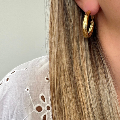 Boucles d'oreilles créoles Cécile