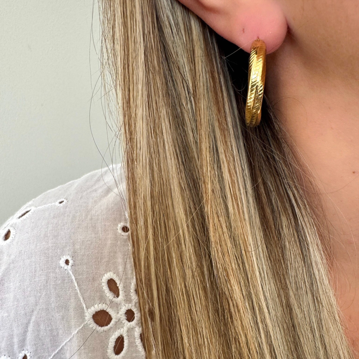 Boucles d'oreilles créoles Cécile