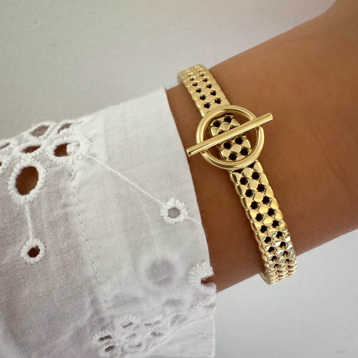 Bracelet jonc Camila doré