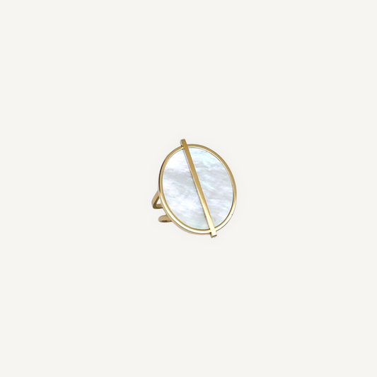 Bague Ovale Barre