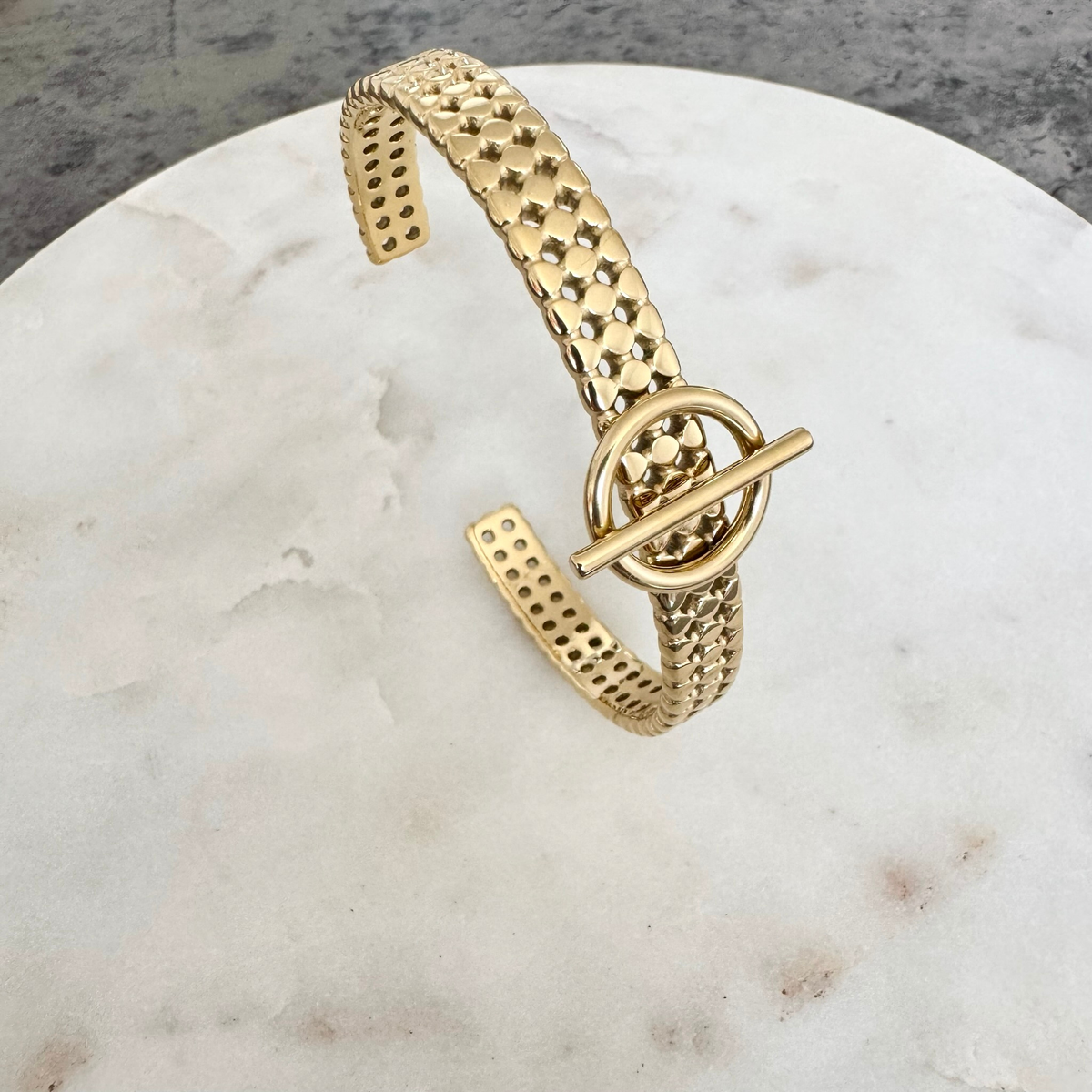 Bracelet jonc Camila doré
