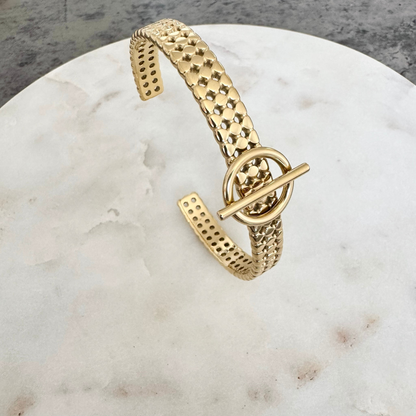 Bracelet jonc Camila doré