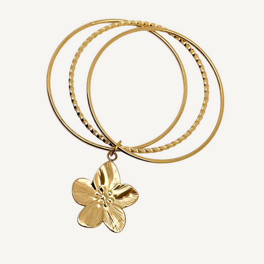 Bracelet Jonc Breloque Sabine Fleur