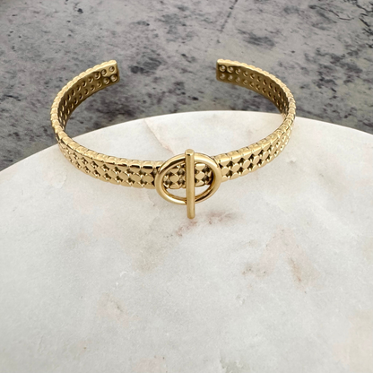 Bracelet jonc Camila doré