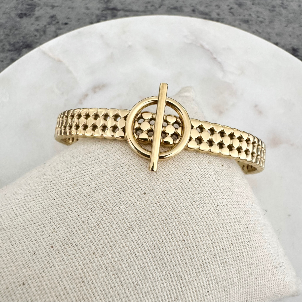 Bracelet jonc Camila doré