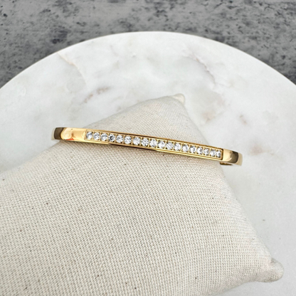 Bracelet jonc Leonora doré