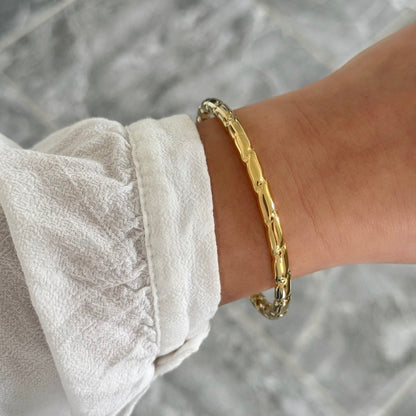 Bracelet jonc Arienne doré