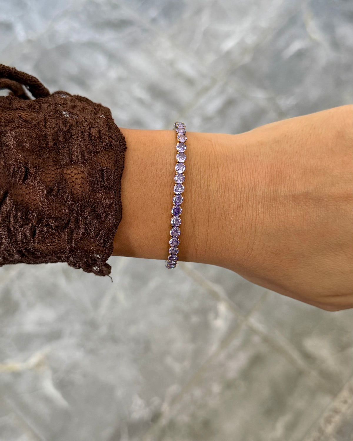 Bracelet Riviera Mauve