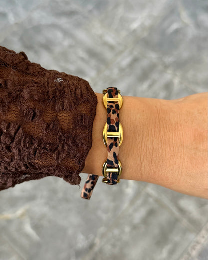 Bracelet Jonc Tess Léopard