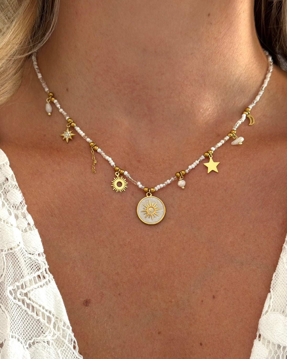 Collier Astra Blanc