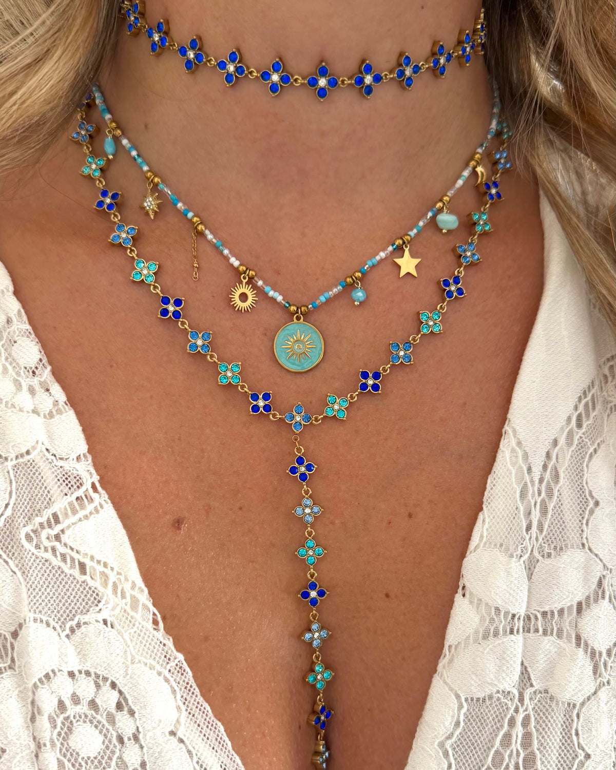 Collier Princesse Saphir Y
