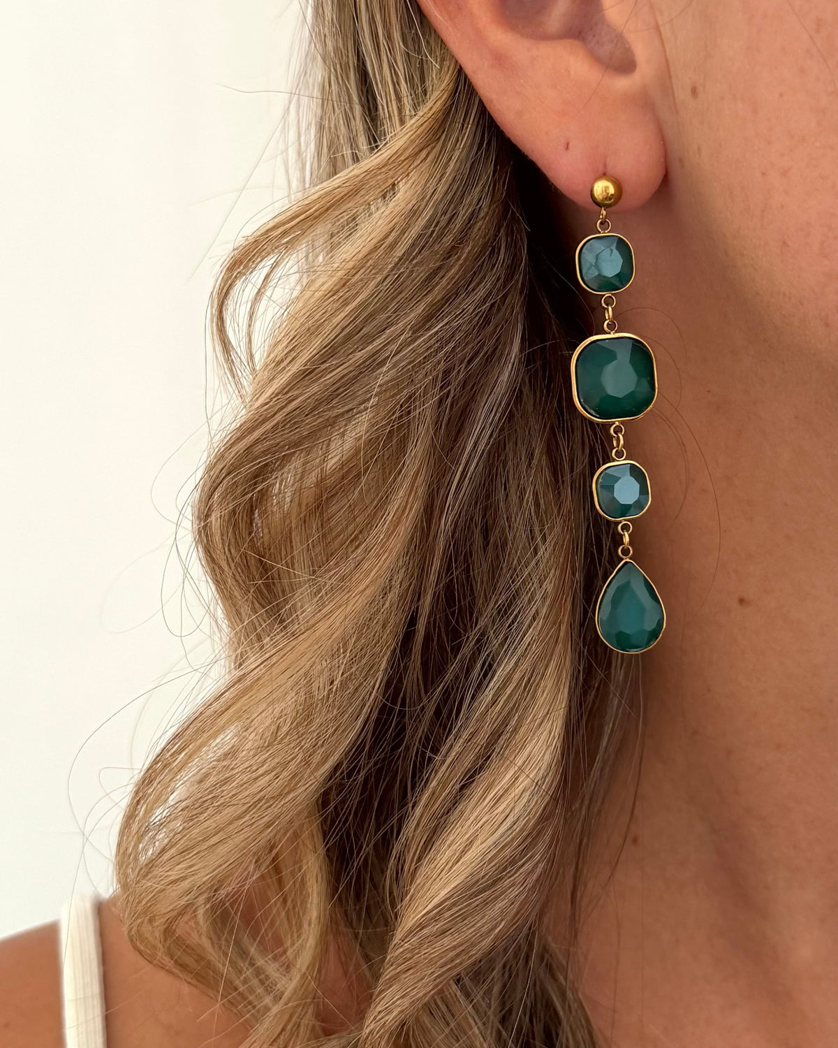 Boucles d'oreilles Coquette Vert