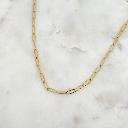 Collier Maillons Ovales Plats
