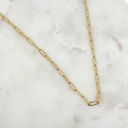 Collier Maillons Ovales Plats