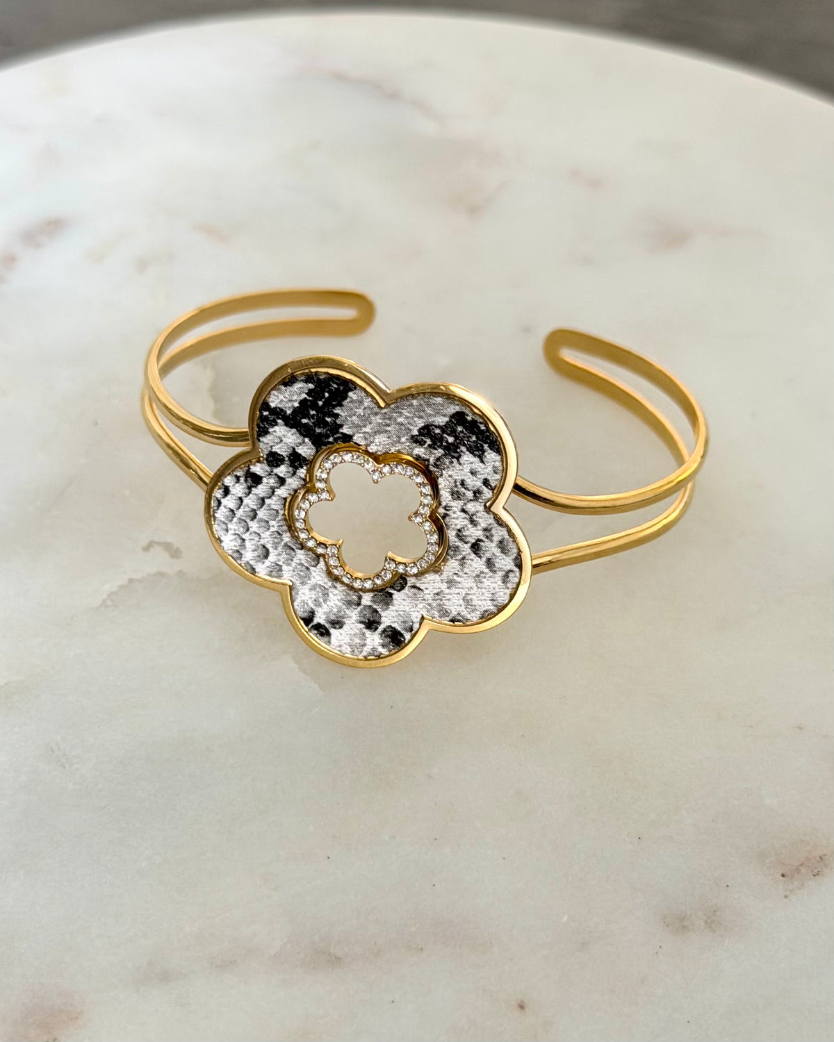 Bracelet Jonc Pamela Blanc