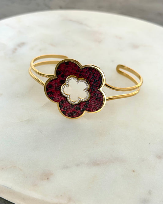 Bracelet Jonc Pamela Rouge