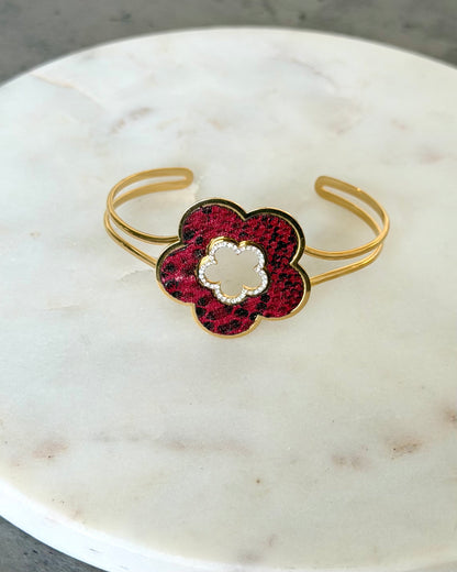 Bracelet Jonc Pamela Rouge