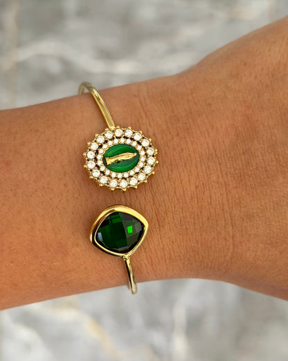 Bracelet Jonc Madone Vert