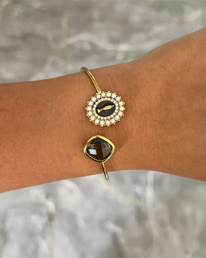 Bracelet Jonc Madone Noir