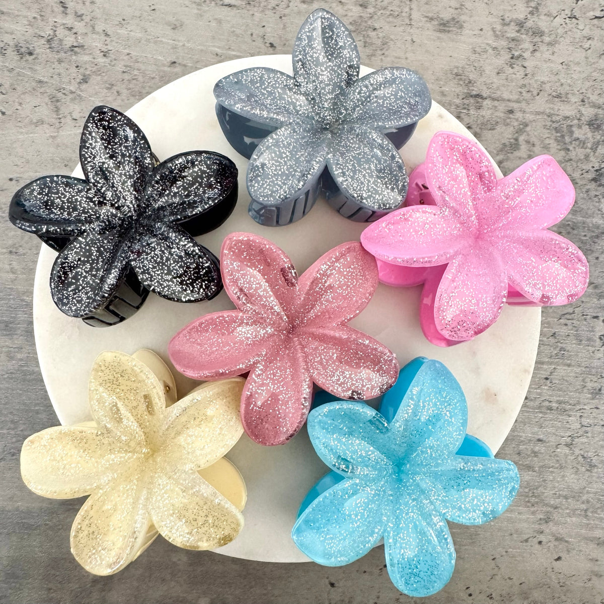 Pince à cheveux Fleur Paillettes