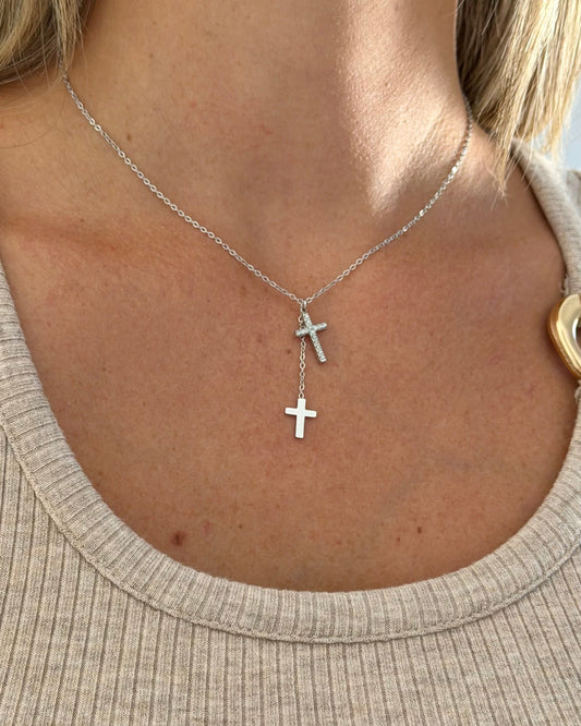 Collier Faith argenté