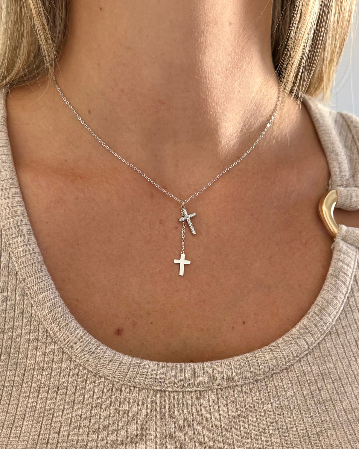Collier Faith argenté