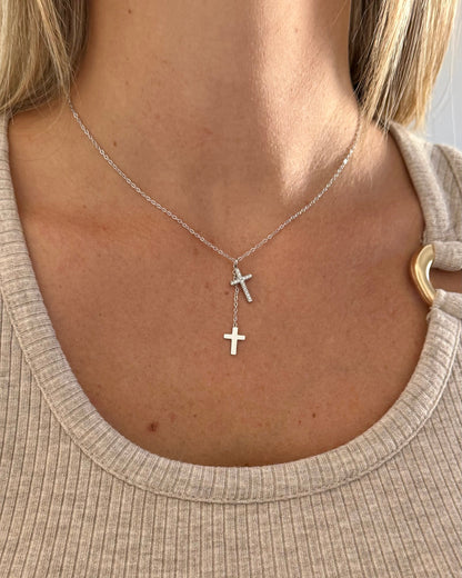 Collier Faith argenté