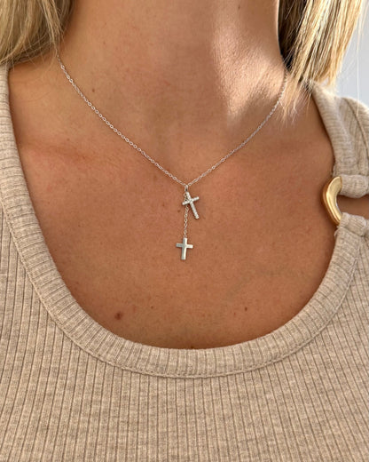 Collier Faith argenté