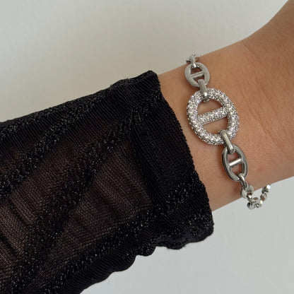 Bracelet Séléna argenté