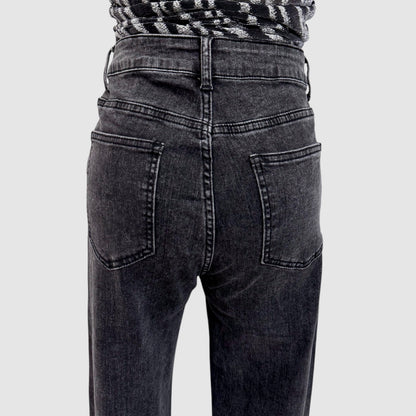 Jean gris strass