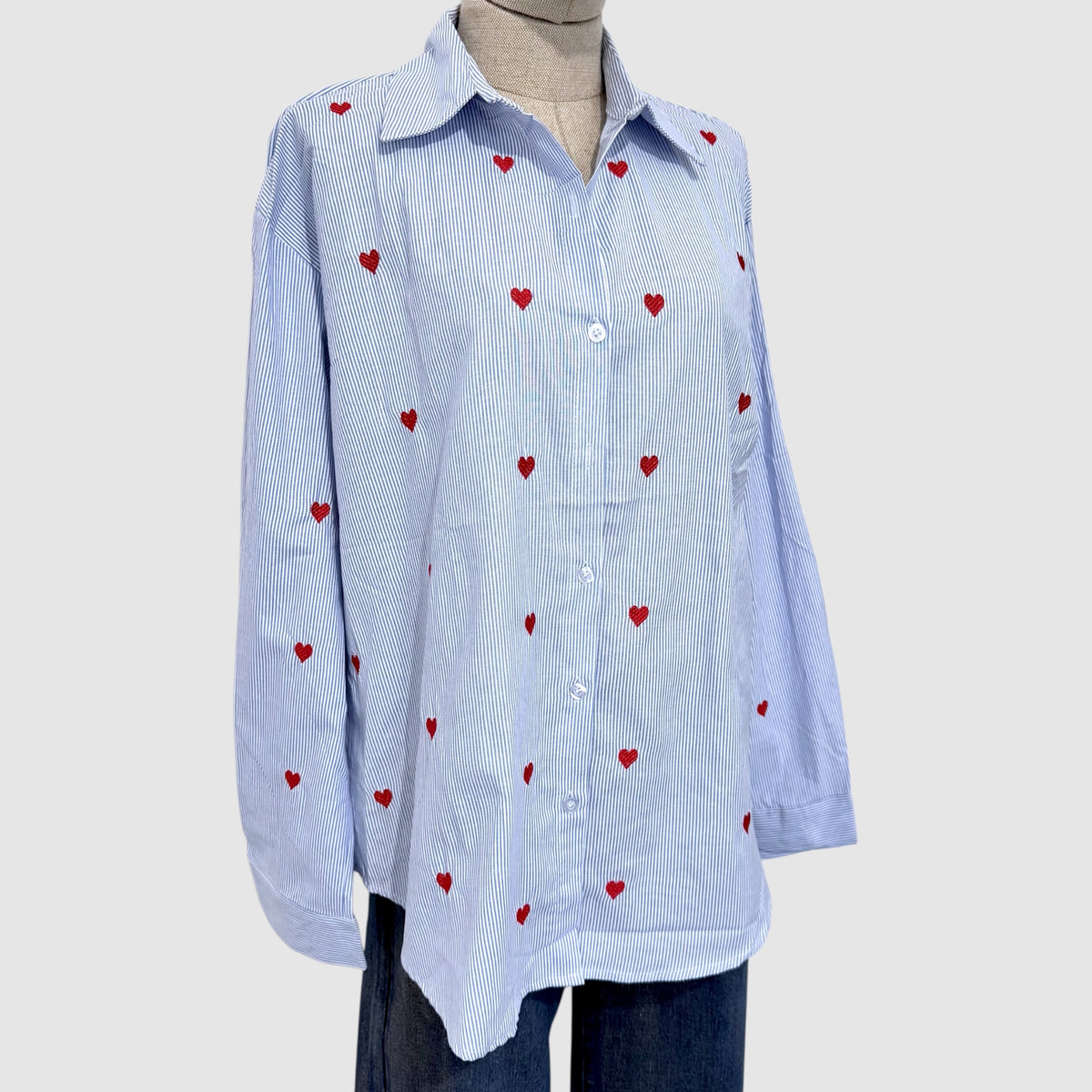 Chemise Coeur rouge