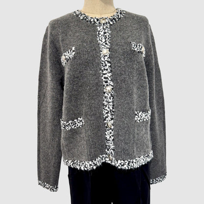 Gilet maille effet tweed