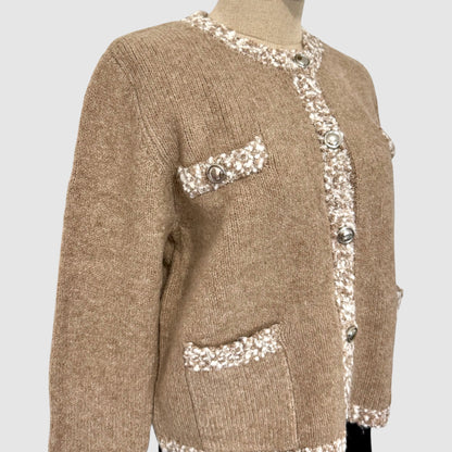 Gilet maille effet tweed